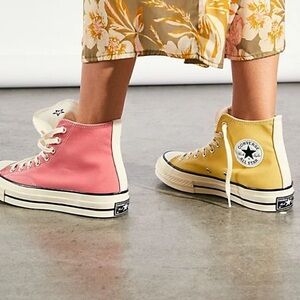converse Chuck 70 Tri-tone Hi-top Sneakers, Saturn Gold / Pink Salt / Egret